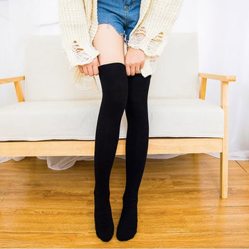 OVER THE KNEE THINNER COTTON SOCKS