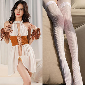 FASHION WESTERN PRETTY GIRL FUN UNDERWEAR SLEEPWEAR(RANDOMLY GIVE A PAIR OF STOCKINGS AS A GIFT)