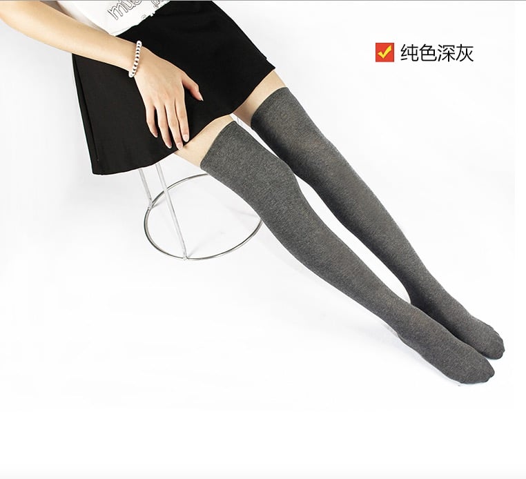 OVER THE KNEE THINNER COTTON SOCKS