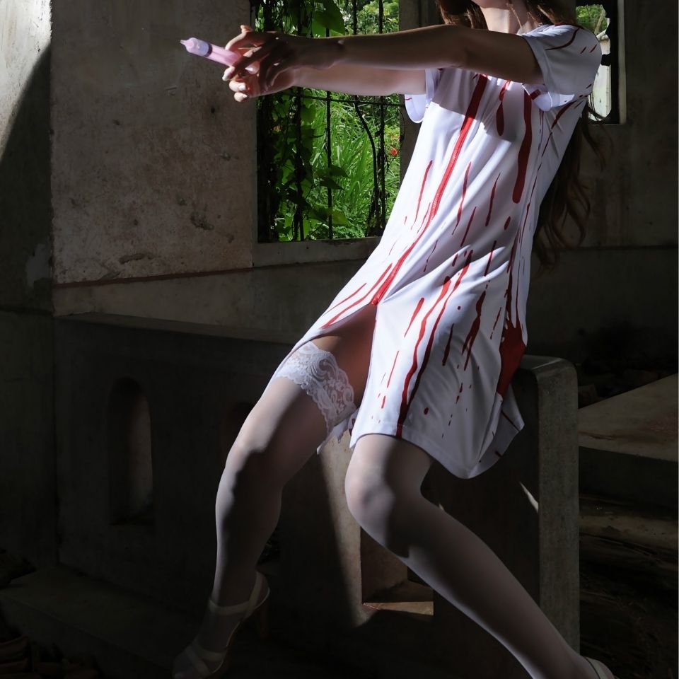 HALLOWEEN COSTUME HORROR BLOODY DOCTOR BLOODY NURSE