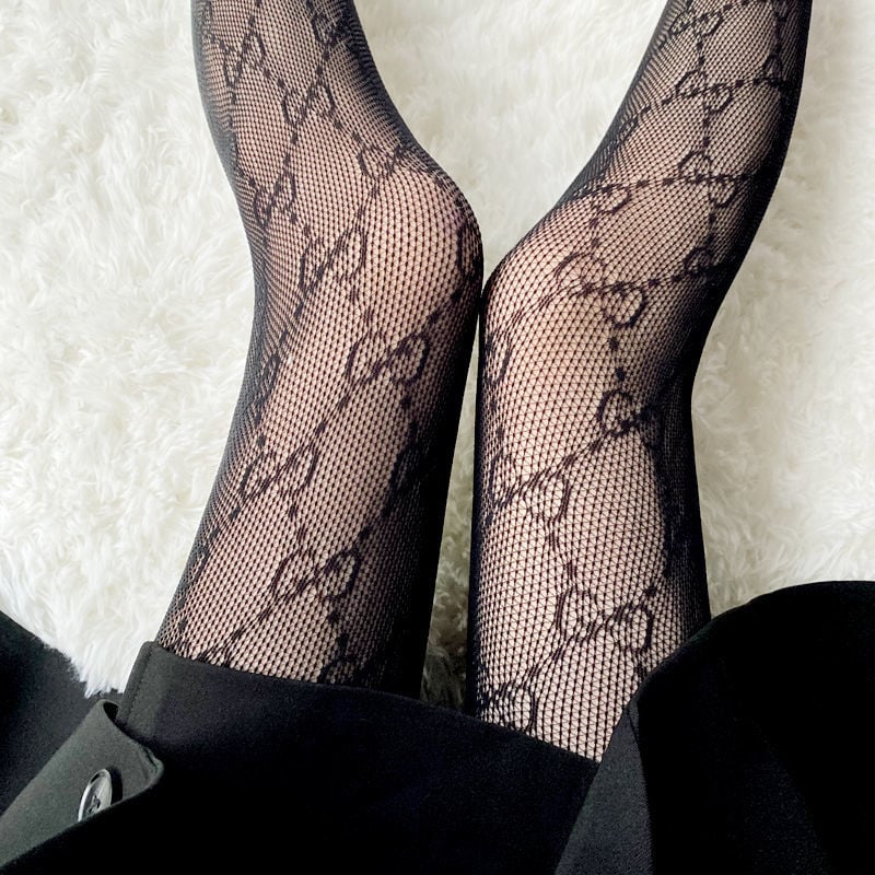 LACE MESH STOCKINGS BOTTOMED STOCKINGS DOUBLE G FASHION PANTYHOSE FEMALE JK SILK STOCKINGS