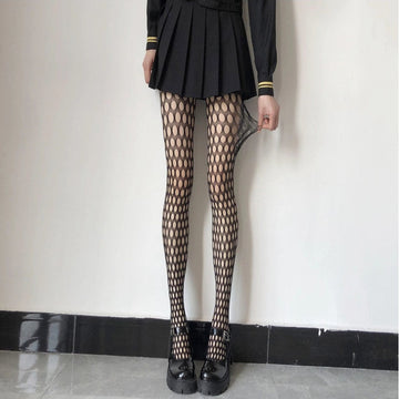 BLACK FASHION FISHING NET STOCKINGS PANTYHOSE SUMMER JK SILK STOCKINGS NIGHTCLUB SILK STOCKINGS
