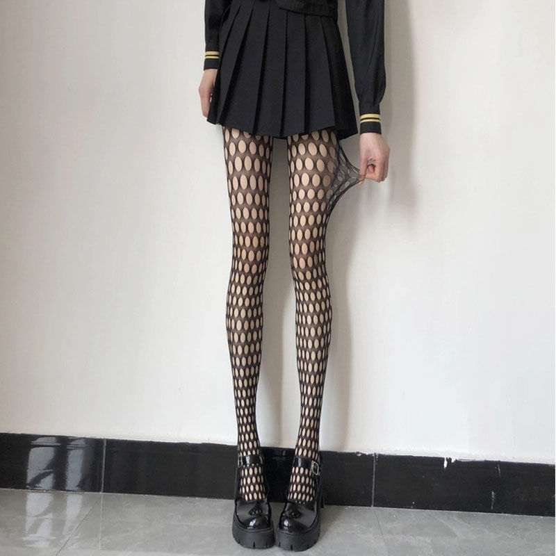 BLACK FASHION FISHING NET STOCKINGS PANTYHOSE SUMMER JK SILK STOCKINGS NIGHTCLUB SILK STOCKINGS