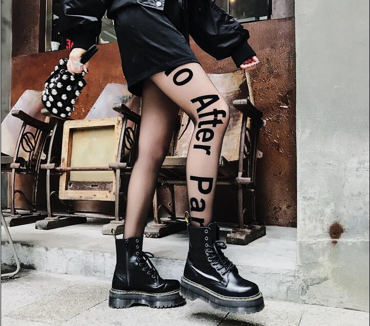 NO BLACK LETTER STOCKINGS