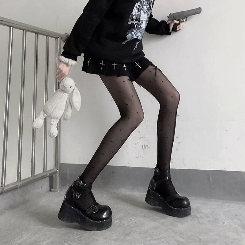 LORI JK FAKE STITCHED BLACK SILK STOCKINGS SHOW THIN BOTTOMED PANTYHOSE NIGHTCLUB SILK STOCKINGS