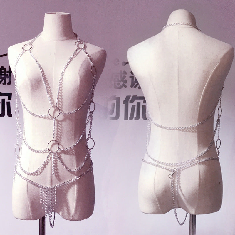 ROLEPLAYING METAL CHAIN BINDING SUIT