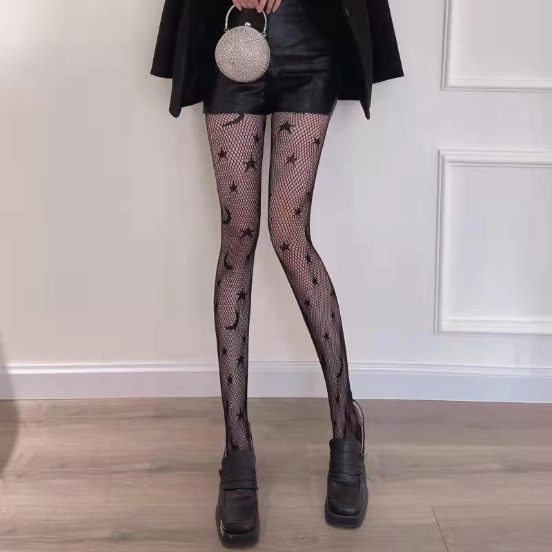 FASHION STOCKINGS STAR MOON BOTTOMING PANTY FISHNET STOCKINGS
