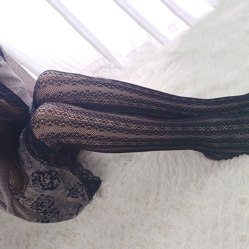 FASHION STOCKINGS LACE YARN EMPTY JACQUARD BOTTOMING PANTYHOSE