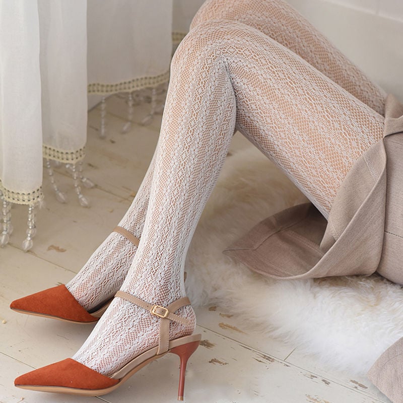 FASHION STOCKINGS LACE YARN EMPTY JACQUARD BOTTOMING PANTYHOSE
