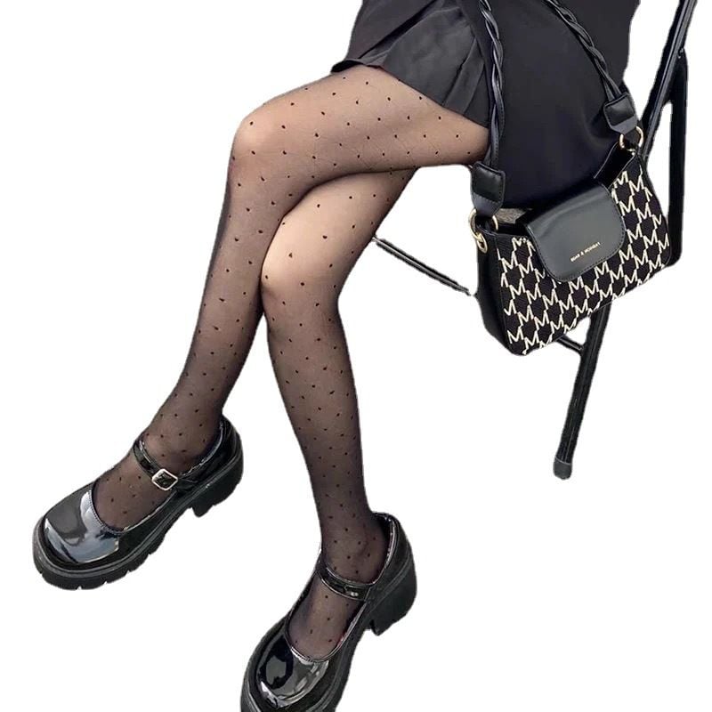JK ANTI-SNAG SILK JACQUARD STOCKINGS BOTTOMING SOCKS PANTYHOSE