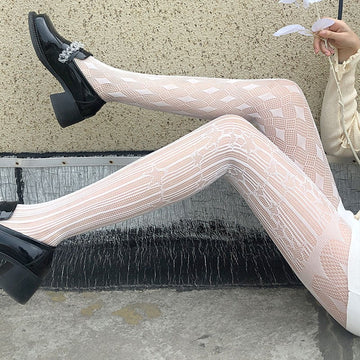 LACE HOLLOW LEGGINGS PANTYHOSE