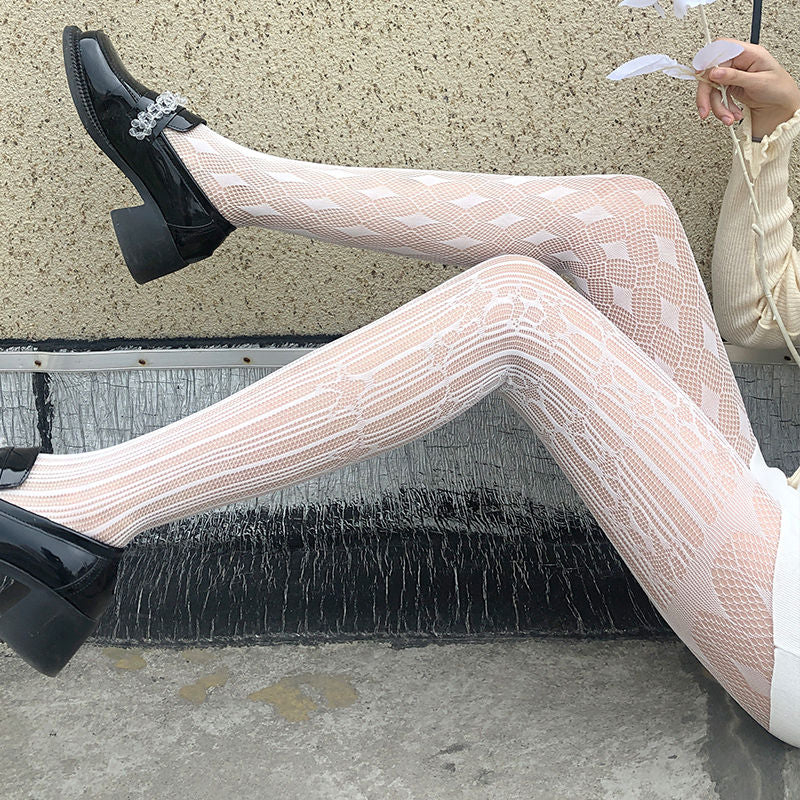 LACE HOLLOW LEGGINGS PANTYHOSE