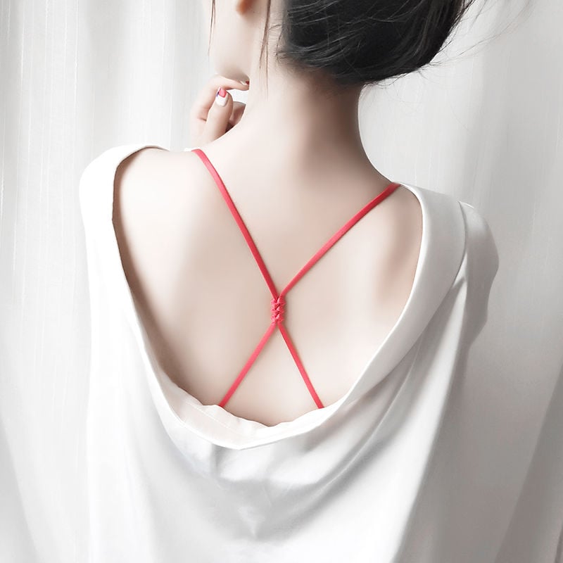 BEAUTIFUL BACK BRA UNDERWEAR WITH SHOULDER STRAPS EXPOSED SUMMER FASHION INVISIBLE BRA STRAPS CROSS NON-SLIP STRAPS