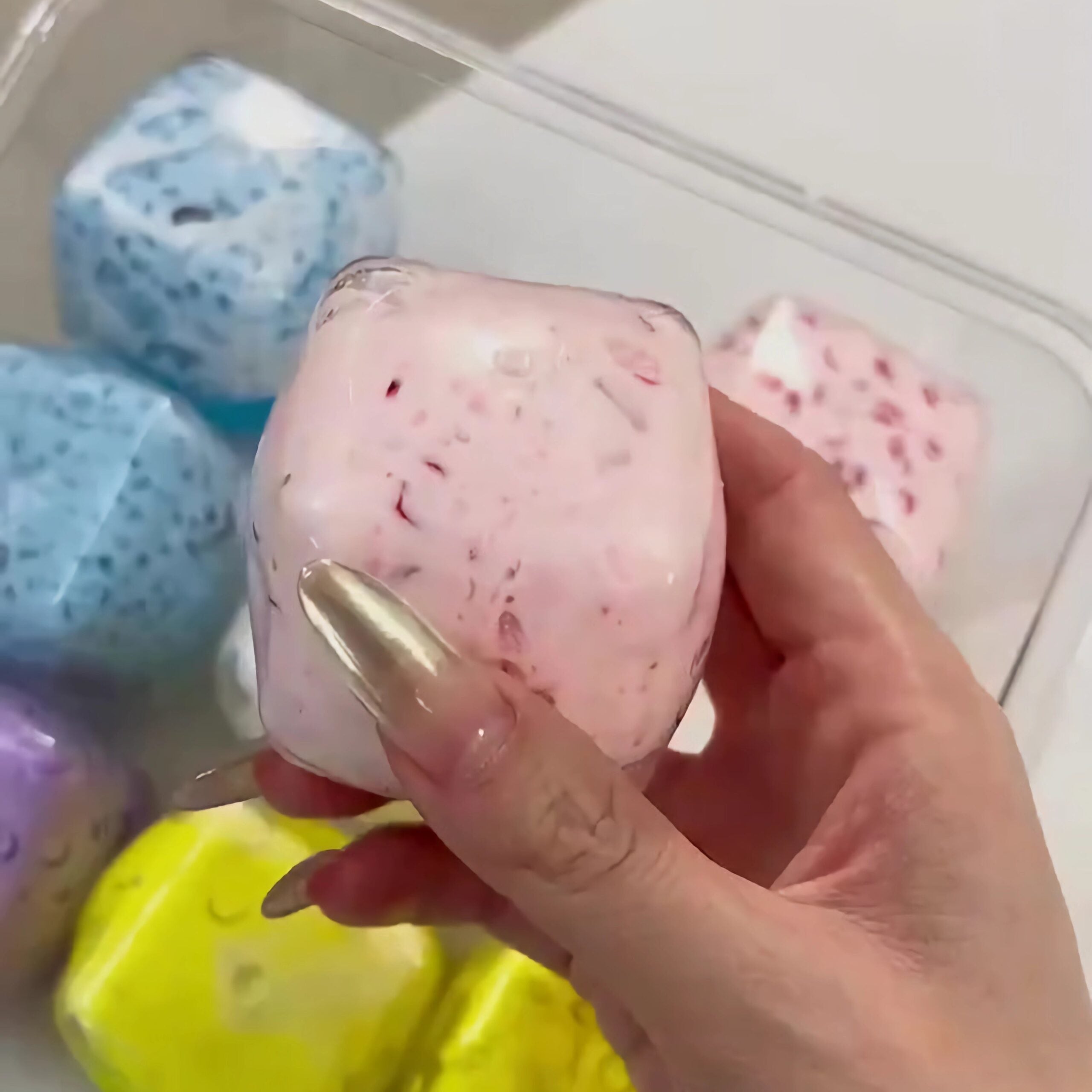 SQUARE HANDMADE BALL TABA SQUISHY TOYS