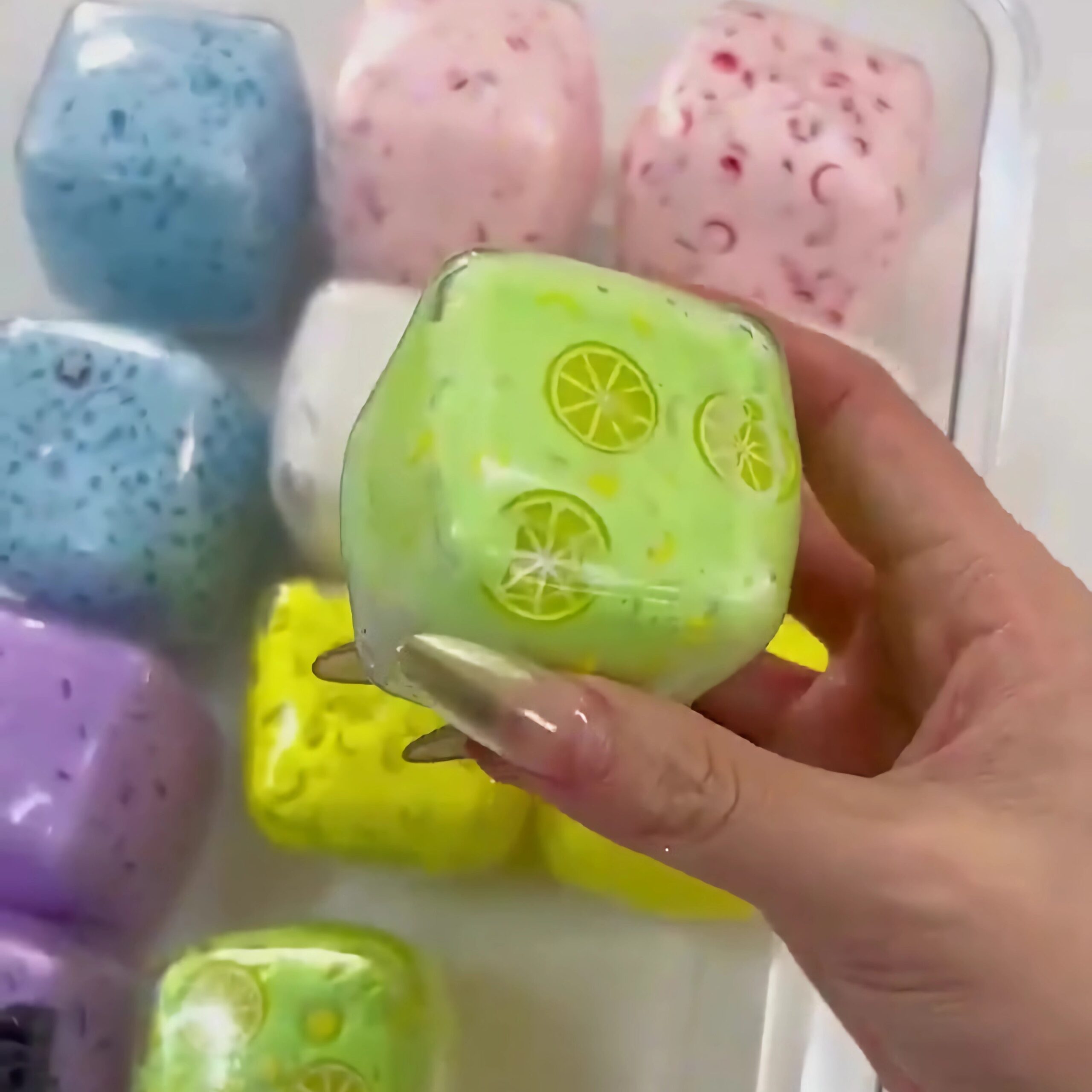 SQUARE HANDMADE BALL TABA SQUISHY TOYS