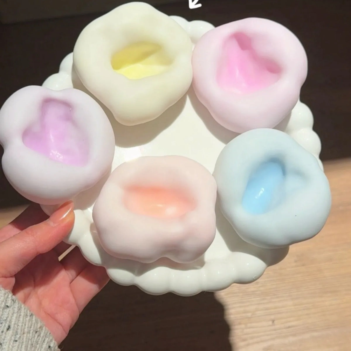 SNOWY COLOR SAND ICE DOUGH HANDMADE SENSORY BALL