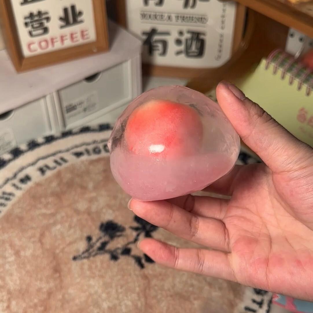 PEACH BLAST ICE HANDMADE SQUISHY BALL